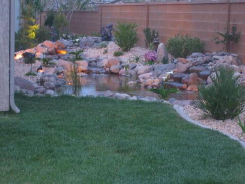 Add contrast to landscaping-with-rocks and gravels