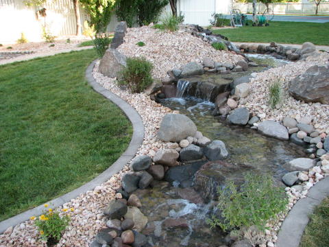 real creek with boulders