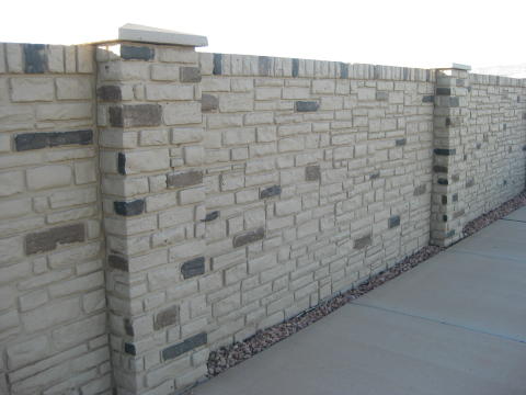 Ugly precast concrete fence