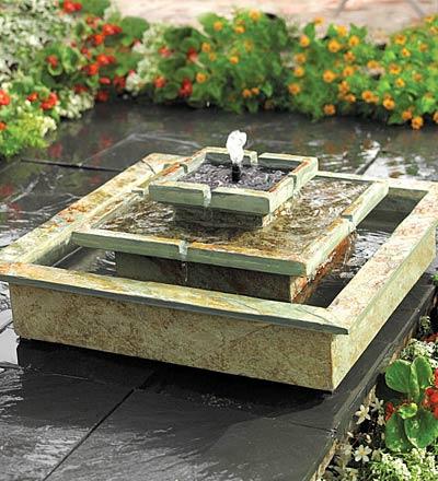 solar garden fountain