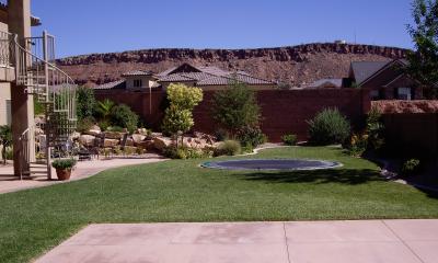 sunken trampoling