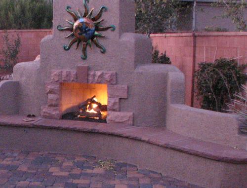 fireplace trim stone