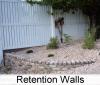 stucco retention wall